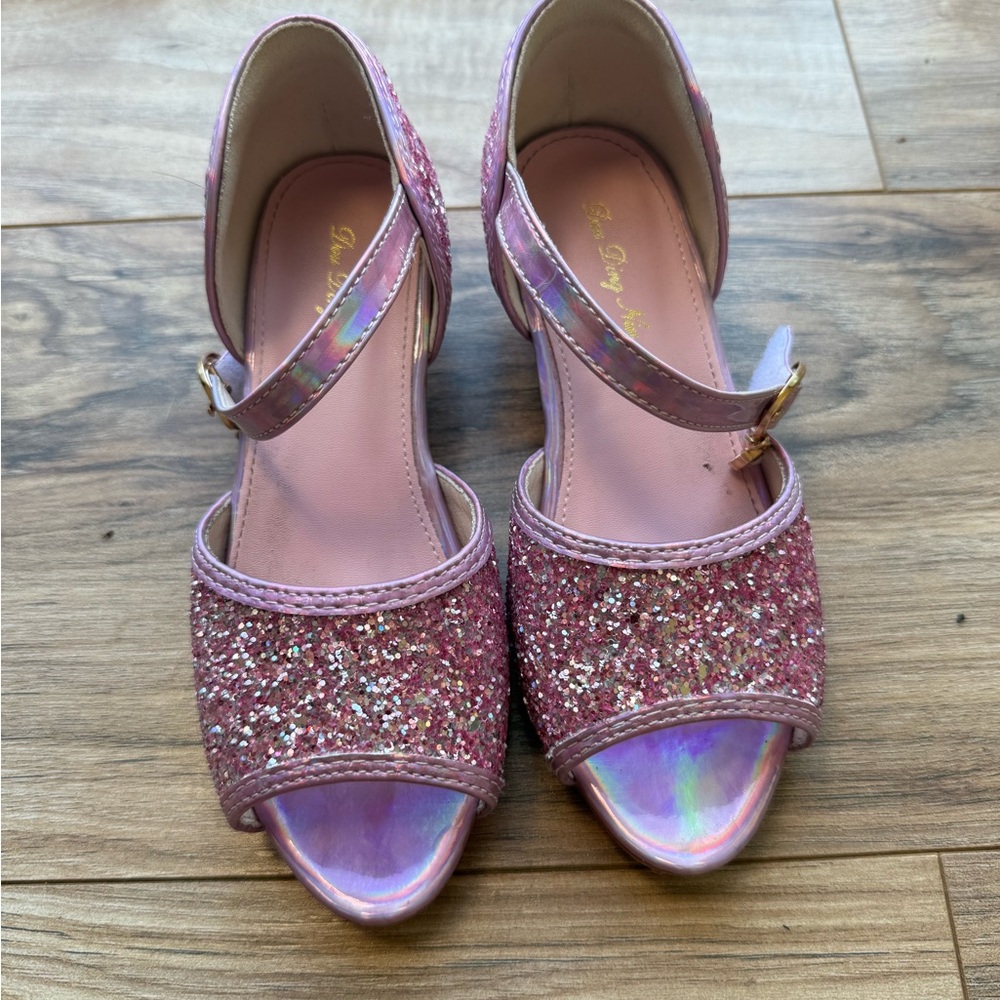 Pink Glitter Girls Dress Shoe size 12